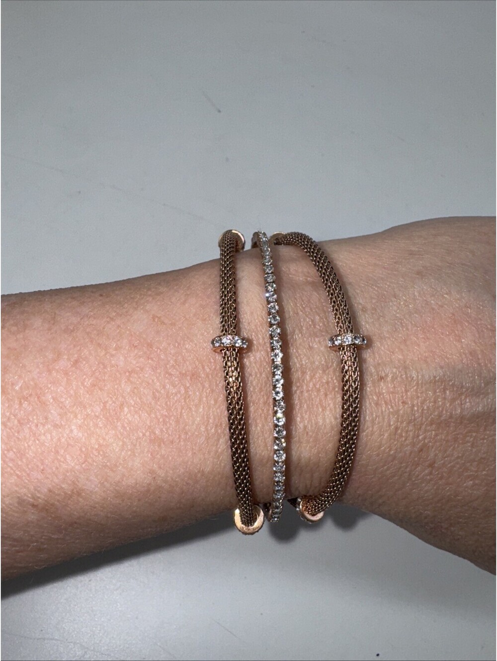 Swarovski Crystal Rose Gold Gate bracelet